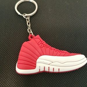 Air jordan 12s "Gym Red" Keychain